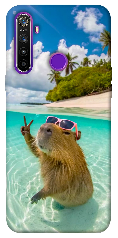 Чехол Сapybara vacation для Realme 5