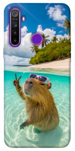 Чехол Сapybara vacation для Realme 5