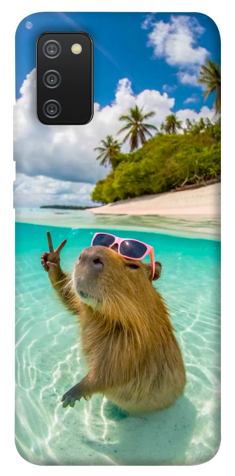Чехол Сapybara vacation для Galaxy A02s