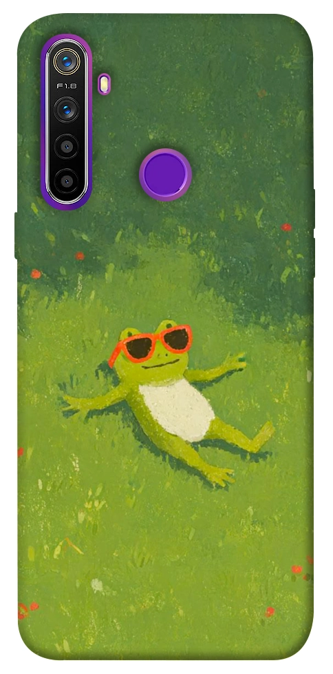 Чехол Лягушачий chill для Realme 5