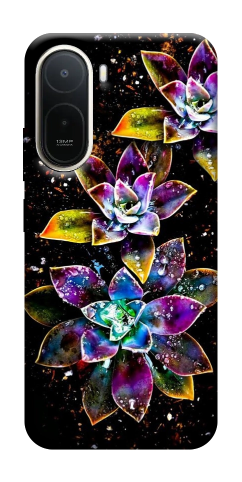 Чохол Flowers on black для Xiaomi Redmi A7 Pro 4G