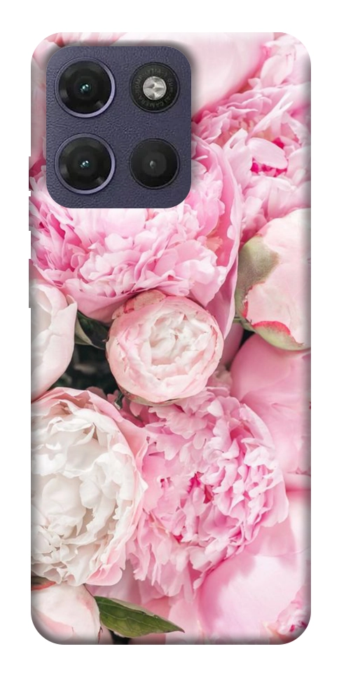 Чохол Pink peonies для Motorola Moto G17