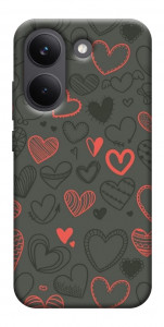Чехол Милые сердца для Xiaomi Poco X8 Pro
