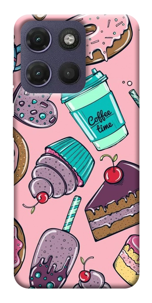 Чохол Coffee time для Motorola Moto G17
