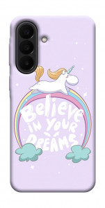 Чехол Believe in your dreams unicorn для Galaxy A27