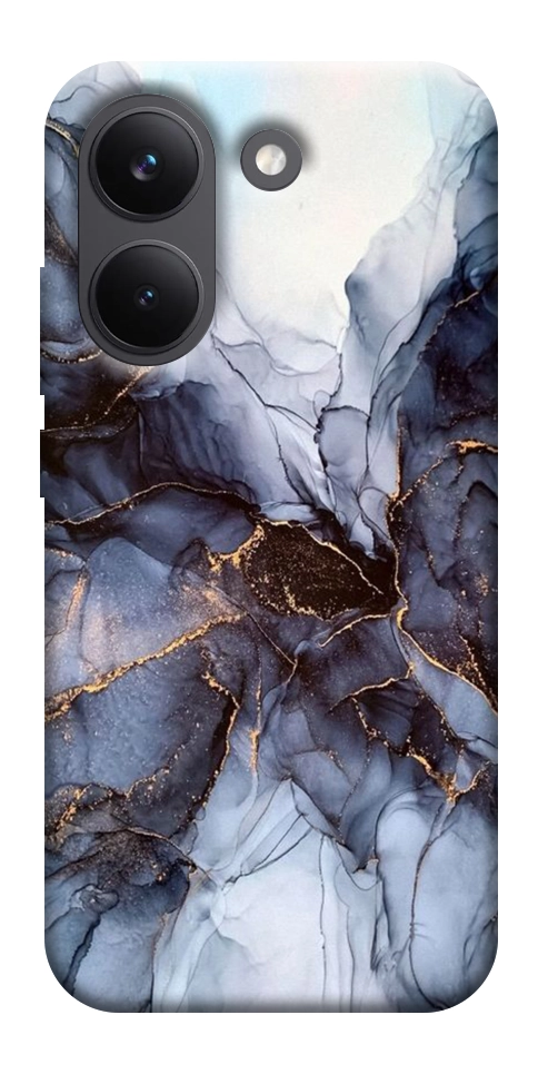 Чехол Черно-белый мрамор для Xiaomi Poco X8 Pro