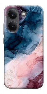 Чехол Розово-голубые разводы для Xiaomi Poco X8 Pro