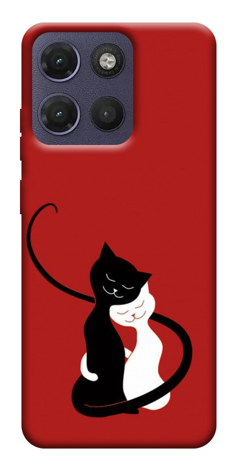 Чохол Закохані коти для Motorola Moto G17
