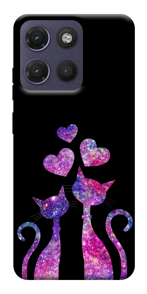 Чохол Космічні коти для Motorola Moto G17