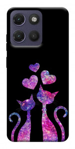 Чохол Космічні коти для Motorola Moto G17