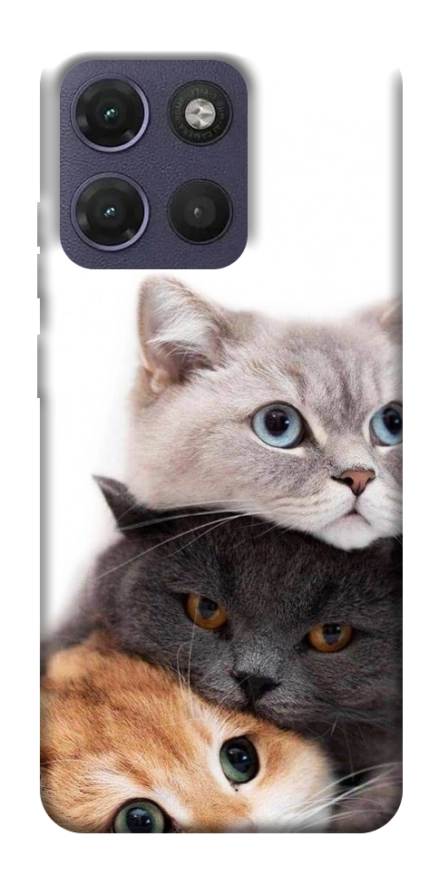 Чохол Три коти для Motorola Moto G17