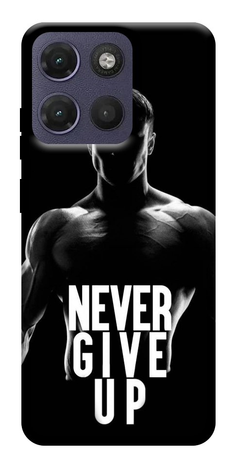 Чохол Never give up для Motorola Moto G17
