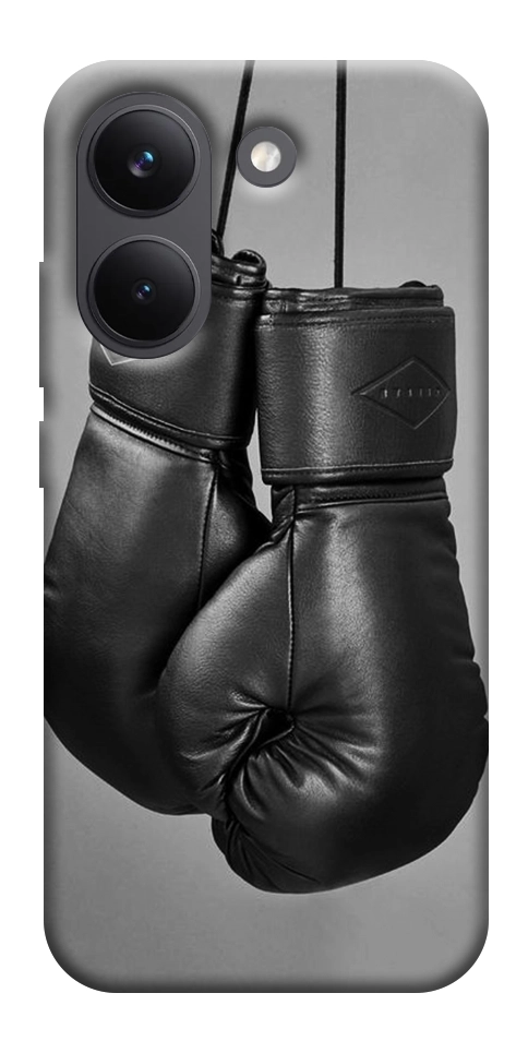 Чехол Черные боксерские перчатки для Xiaomi Poco X8 Pro