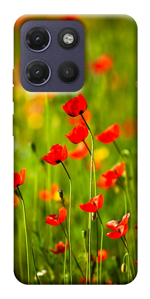 Чохол Макове поле для Motorola Moto G17