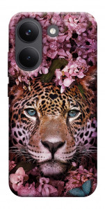 Чехол Леопард в цветах для Xiaomi Poco X8 Pro