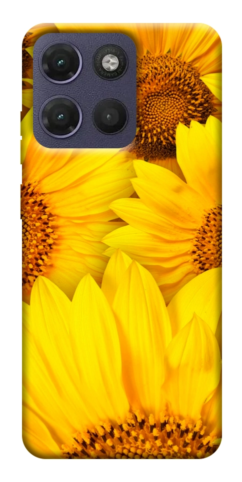 Чохол Букет соняшників для Motorola Moto G17