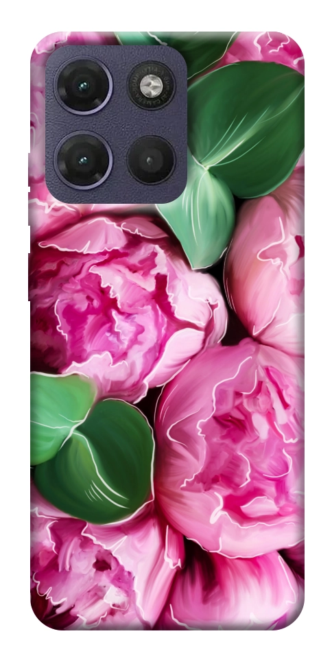 Чохол Пахкі півонії для Motorola Moto G17