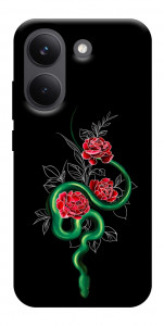 Чехол Snake in flowers для Xiaomi Poco X8 Pro
