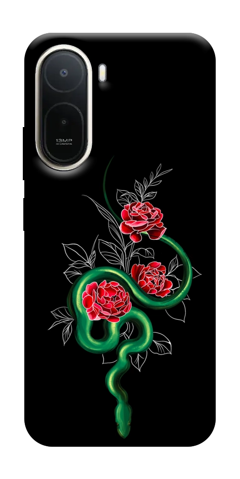 Чохол Snake in flowers для Xiaomi Redmi A7 Pro 4G