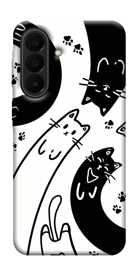 Чехол Черно-белые коты для Galaxy A27
