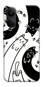 Чехол Черно-белые коты для Xiaomi Poco X8 Pro Max