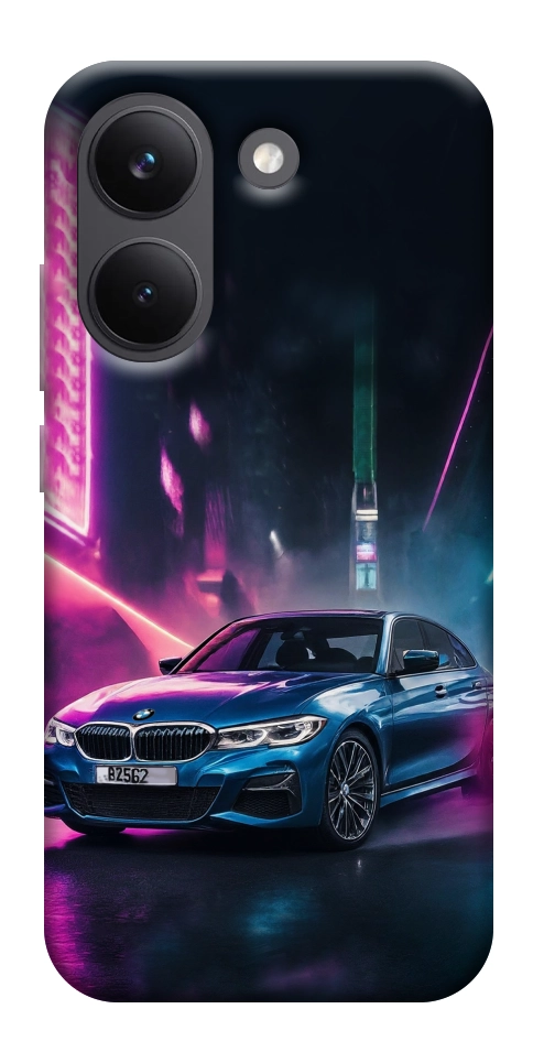 Чехол Неоновое BMW для Xiaomi Poco X8 Pro