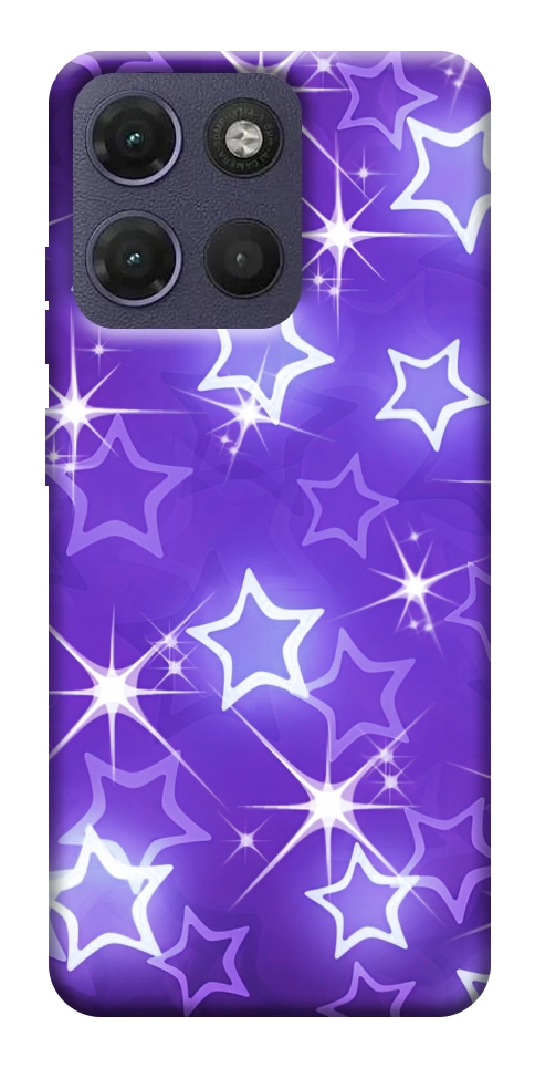 Чохол Purple sparkles для Motorola Moto G17