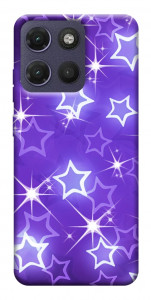 Чохол Purple sparkles для Motorola Moto G17