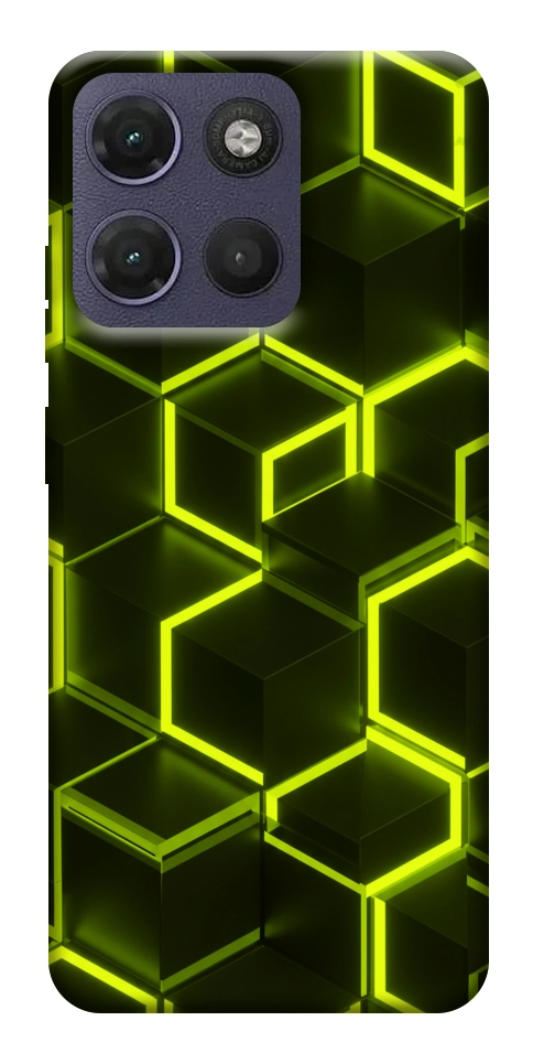 Чохол Neon hexagon для Motorola Moto G17