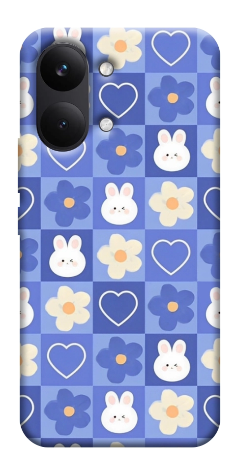 Чехол Кролики-цветочки для Xiaomi Poco X8 Pro Max