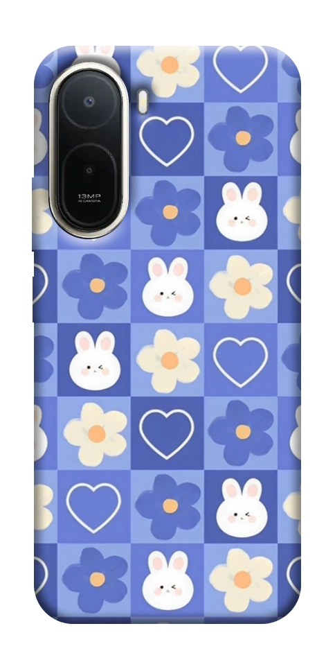 Чохол Кролики-квіточки для Xiaomi Redmi A7 Pro 4G