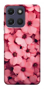 Чохол Pink flowers для Motorola Moto G17