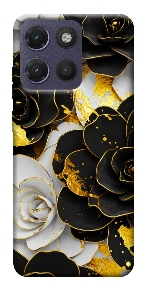 Чохол Flower black-white для Motorola Moto G17
