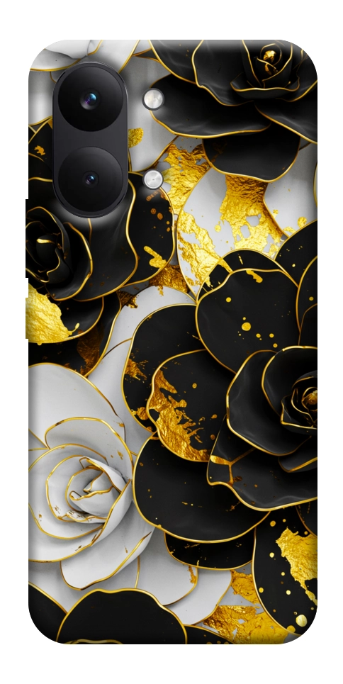 Чехол Flower black-white для Xiaomi Poco X8 Pro Max