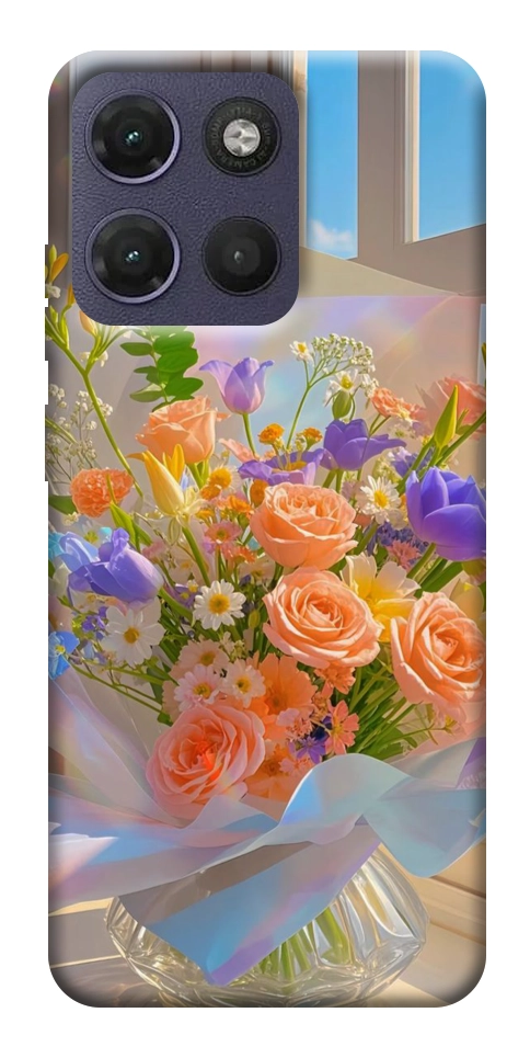 Чохол Яскравий букет для Motorola Moto G17