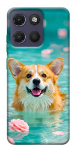 Чохол Swimming corgi для Motorola Moto G17