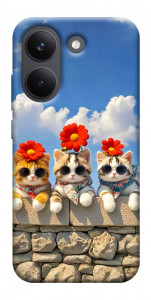 Чехол Flower cats для Xiaomi Poco X8 Pro