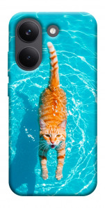 Чехол Cat swimming для Xiaomi Poco X8 Pro