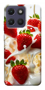 Чохол Strawberry and cream для Motorola Moto G17