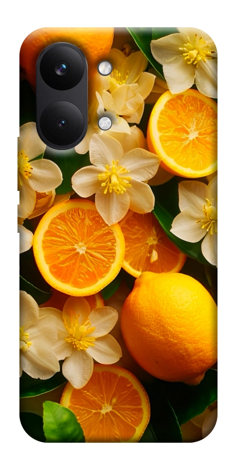 Чехол Лимоны и цветы для Xiaomi Poco X8 Pro Max