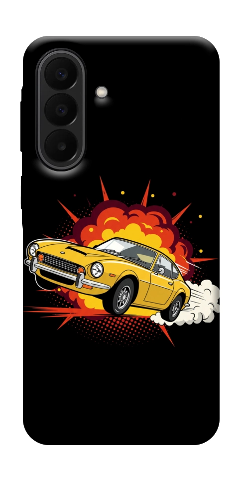Чехол Retro comics car black для Galaxy A27