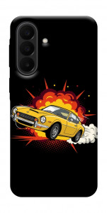Чехол Retro comics car black для Galaxy A27