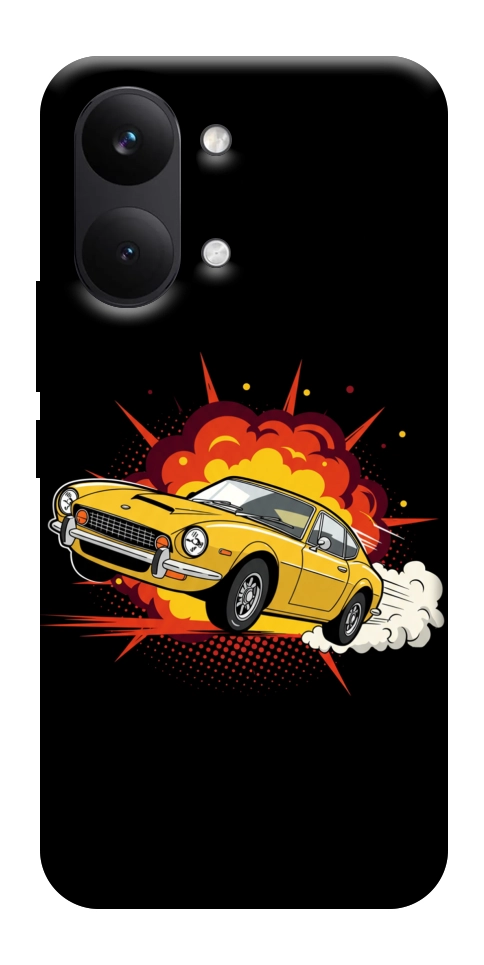 Чехол Retro comics car black для Xiaomi Poco X8 Pro Max