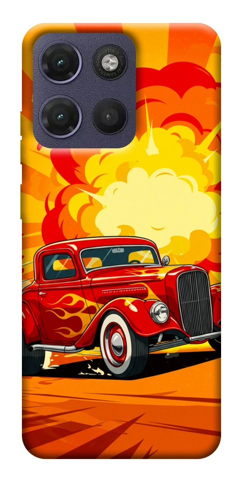 Чохол Retro comics car для Motorola Moto G17