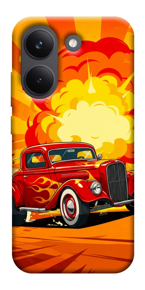 Чехол Retro comics car для Xiaomi Poco X8 Pro