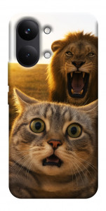 Чехол Shocked cat and lion для Xiaomi Poco X8 Pro Max