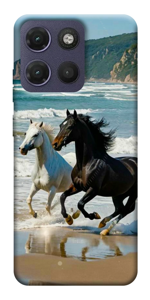 Чохол Beach Horses для Motorola Moto G17