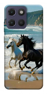 Чохол Beach Horses для Motorola Moto G17