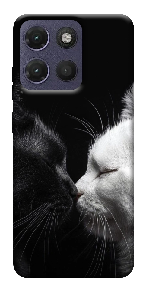 Чохол Black and white cats для Motorola Moto G17