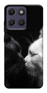Чохол Black and white cats для Motorola Moto G17